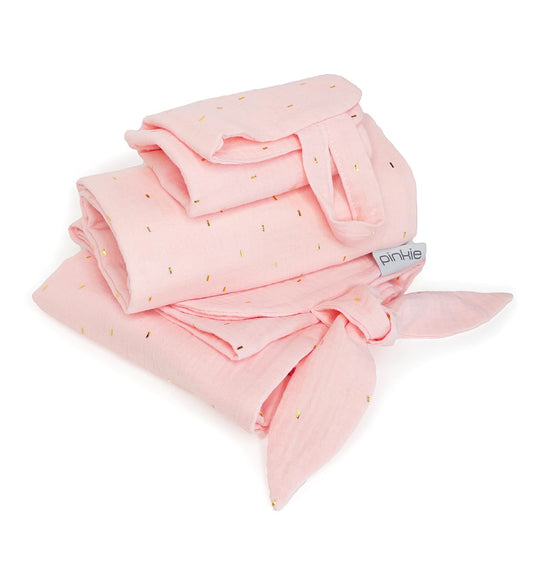 PINKIE Set  Muslin Light Pink
