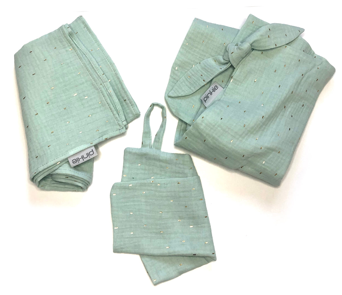 PINKIE Set  Muslin Mint