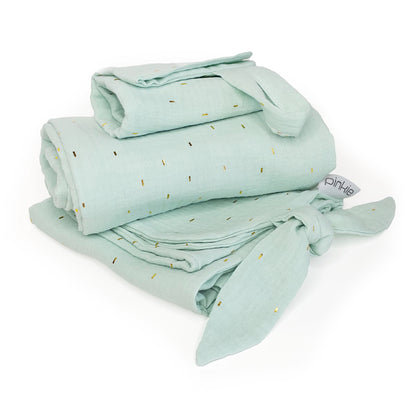 PINKIE Set  Muslin Mint