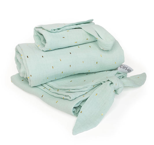PINKIE Set  Muslin Mint