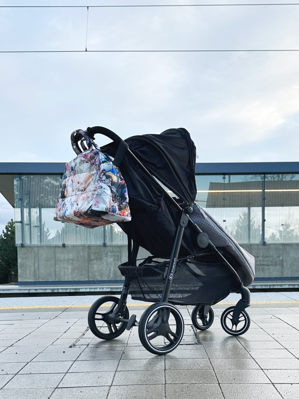 PINKIE Kinderwagentasche Bugee Flower XL