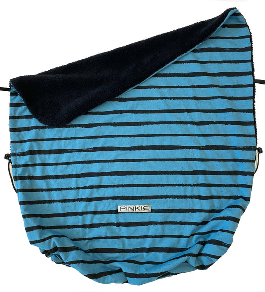 Zubindbare Decke  Pinkie Stripe Blue