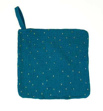Waschlappen Pinkie Muslin Petrol