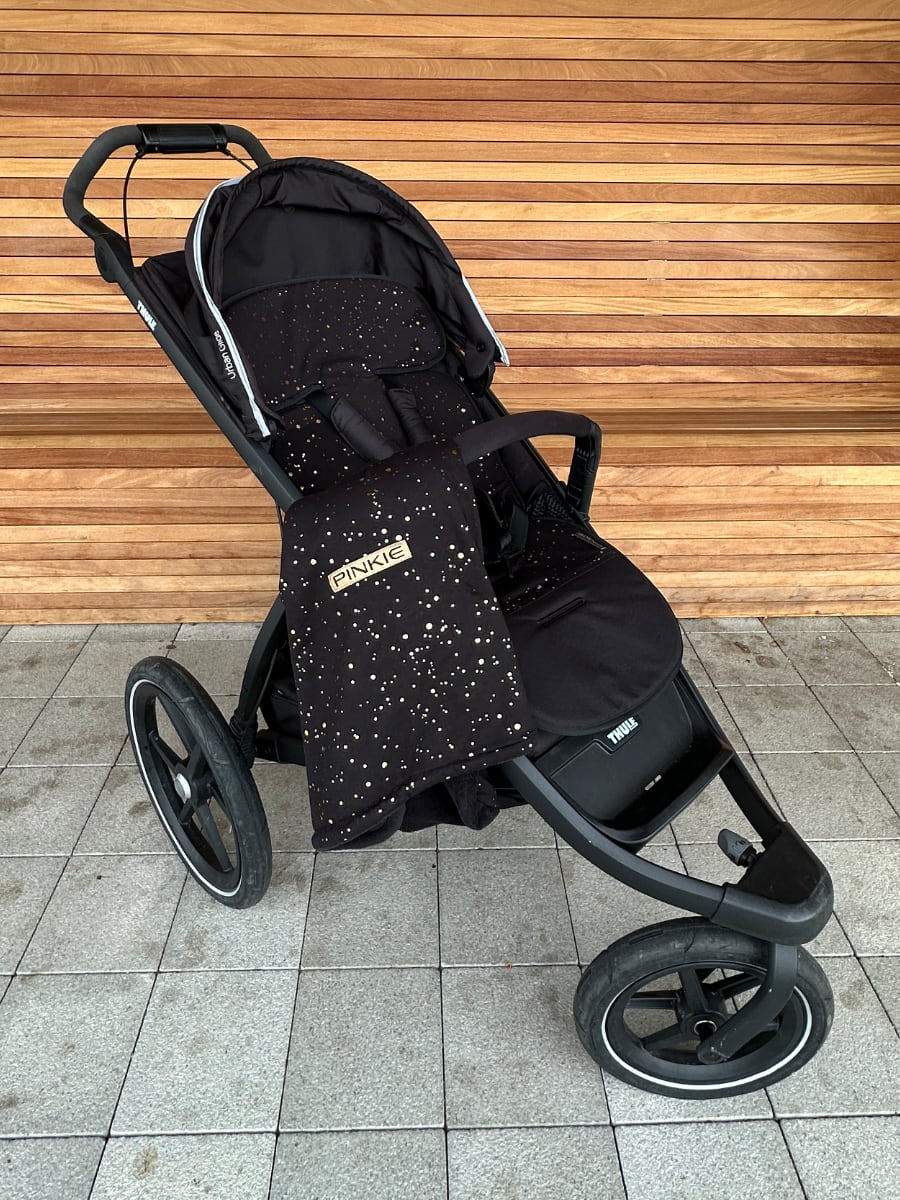 PINKIE Zubindbare Decke  Shine Gold Black