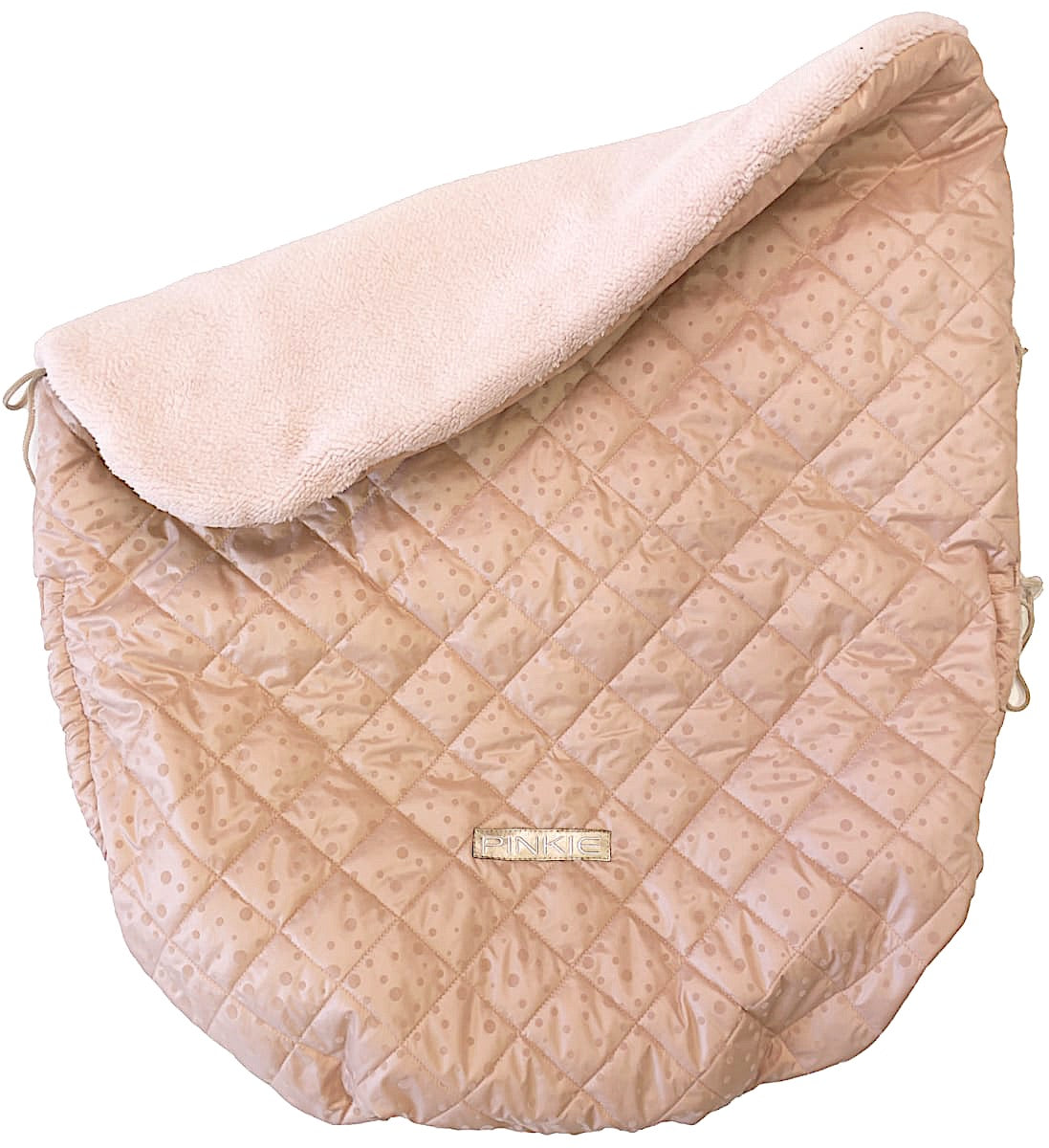 PINKIE Warme zubindbare Decke  Soft Pink Dots