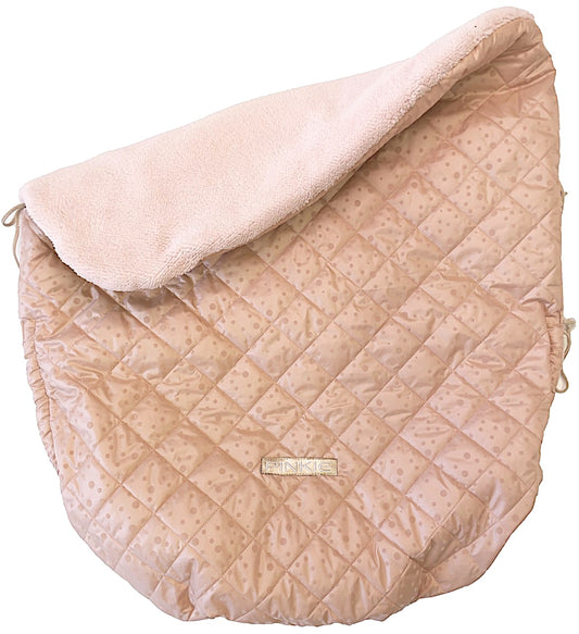 PINKIE Warme zubindbare Decke  Soft Pink Dots