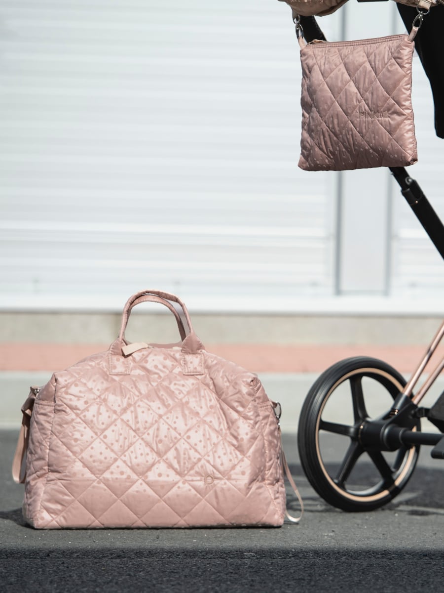 PINKIE Wickeltasche Soft Pink Dots M