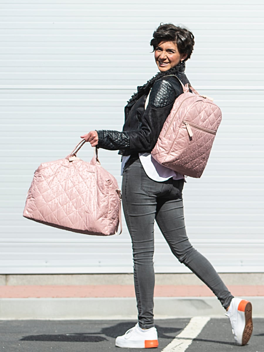 PINKIE Wickeltasche Soft Pink Dots M