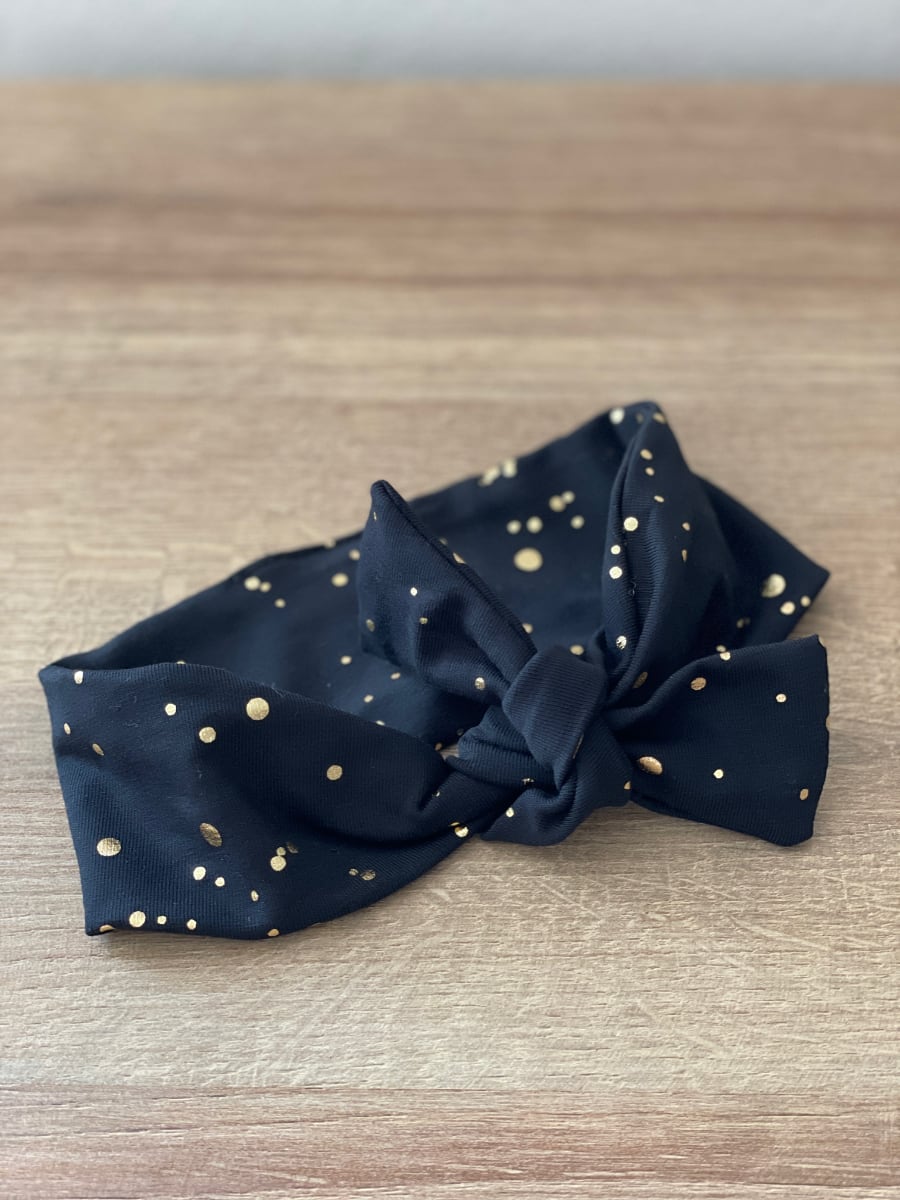 Haarband Pinkie Shine Gold Black