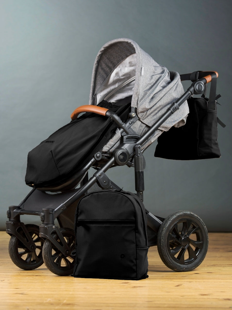 PINKIE Wickeltasche Softshell Black M