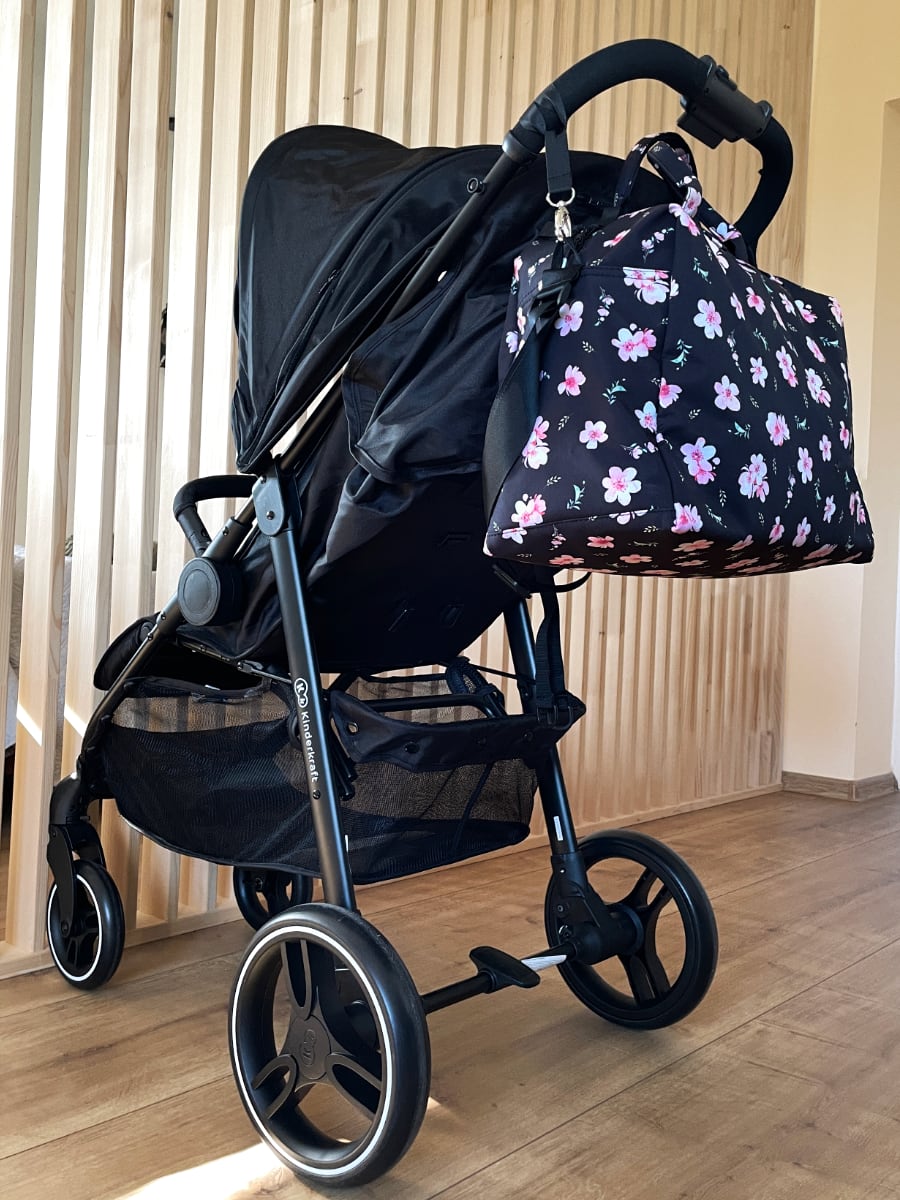 PINKIE Kinderwagentasche Softshell Rose XL