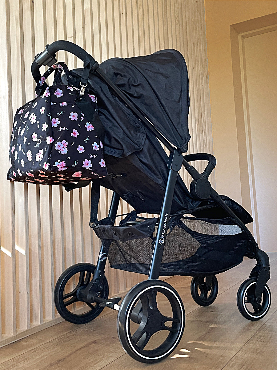 PINKIE Kinderwagentasche Softshell Rose XL