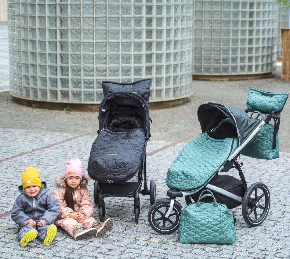PINKIE Kinderwagentasche Superfine Old Green XL