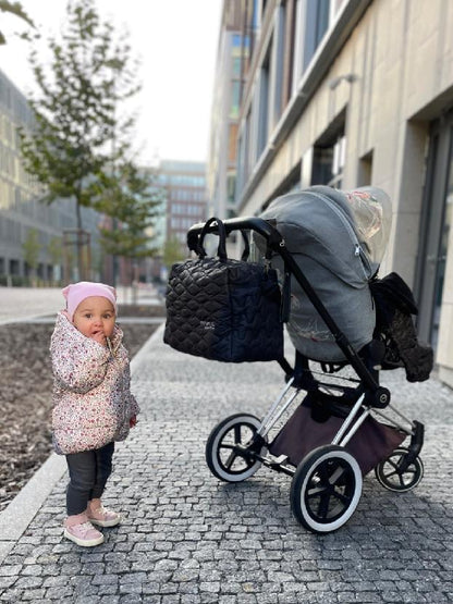 PINKIE Kinderwagentasche Superfine Dark Grey XL