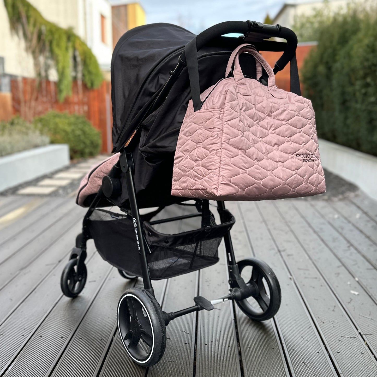 PINKIE Kinderwagentasche Superfine Light Pink XL