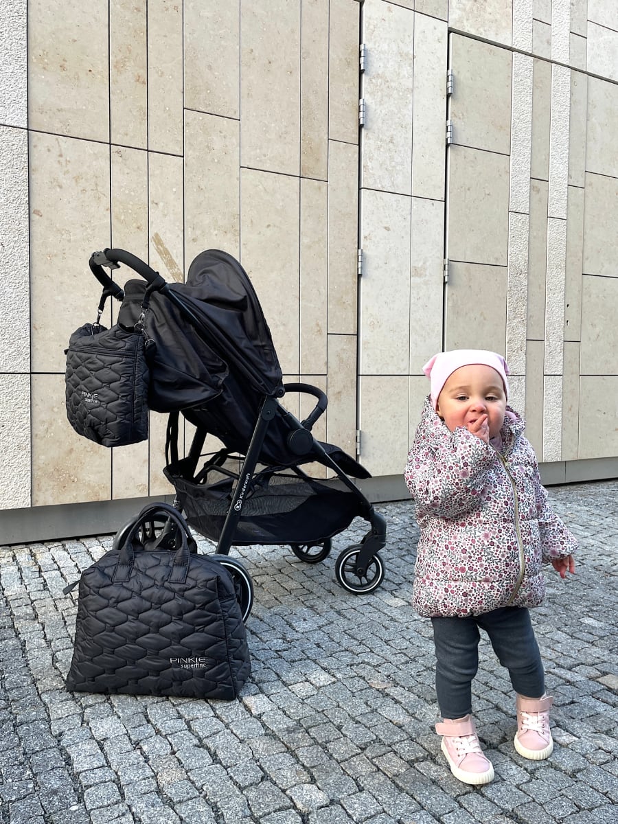 PINKIE Tasche Superfine Black M