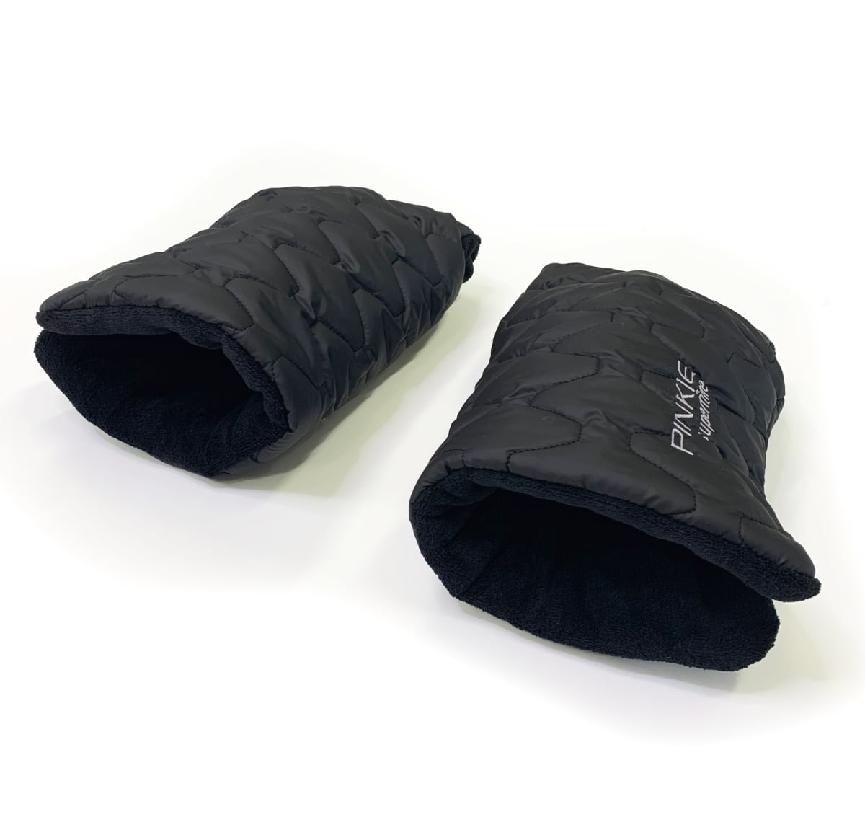 PINKIE Daunen Kinderwagenhadschuhe Superfine Black