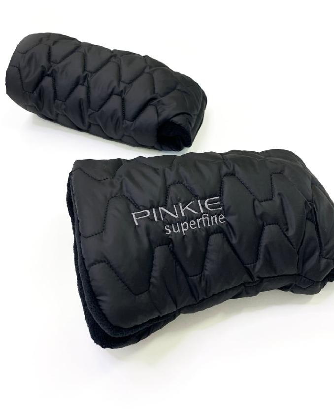 PINKIE Daunen Kinderwagenhadschuhe Superfine Black