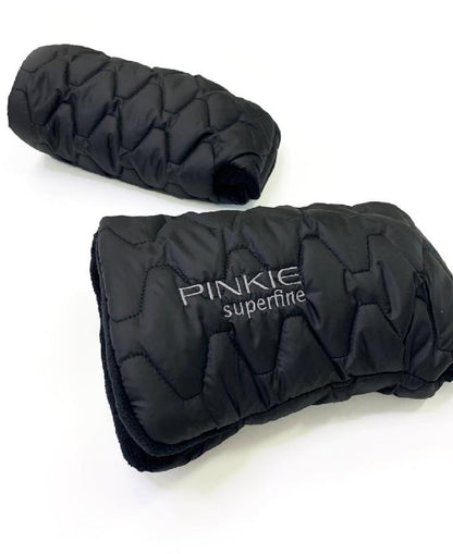 PINKIE Daunen Kinderwagenhadschuhe Superfine Black