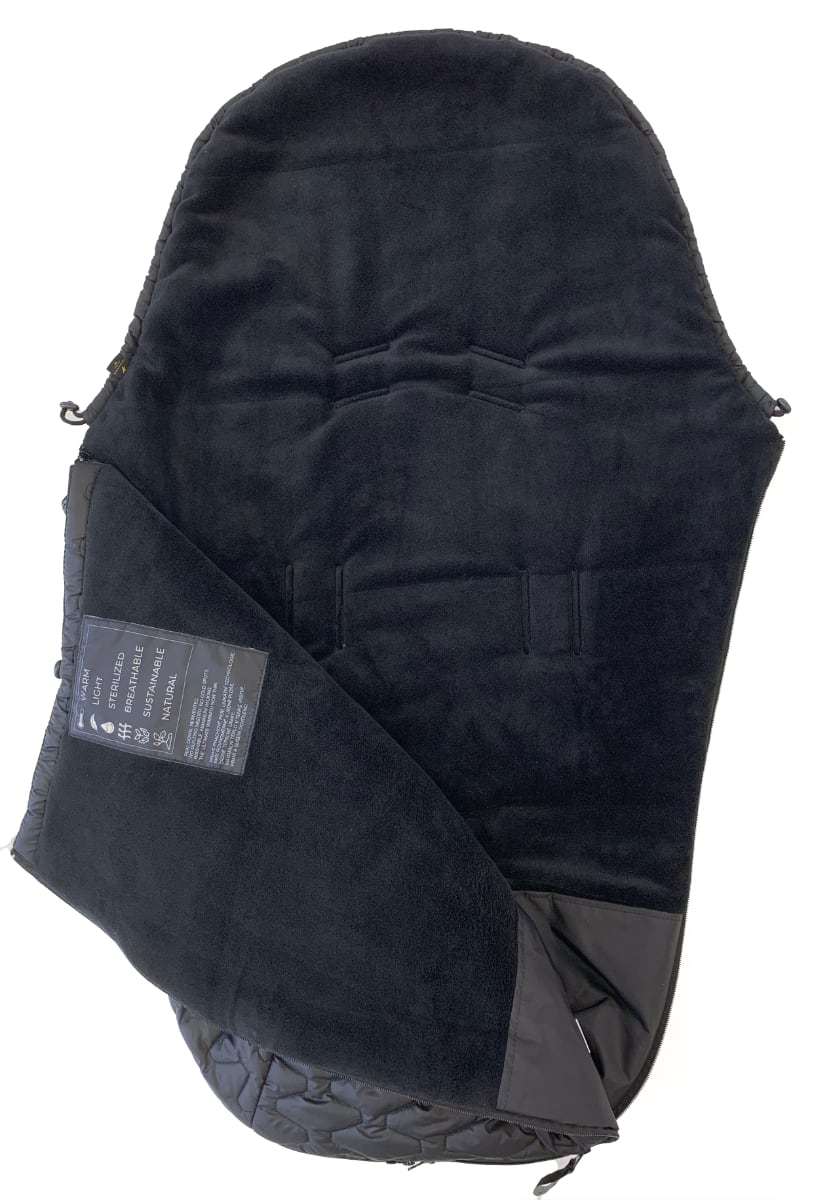 PINKIE Daunen Winterfußsack Superfine Black