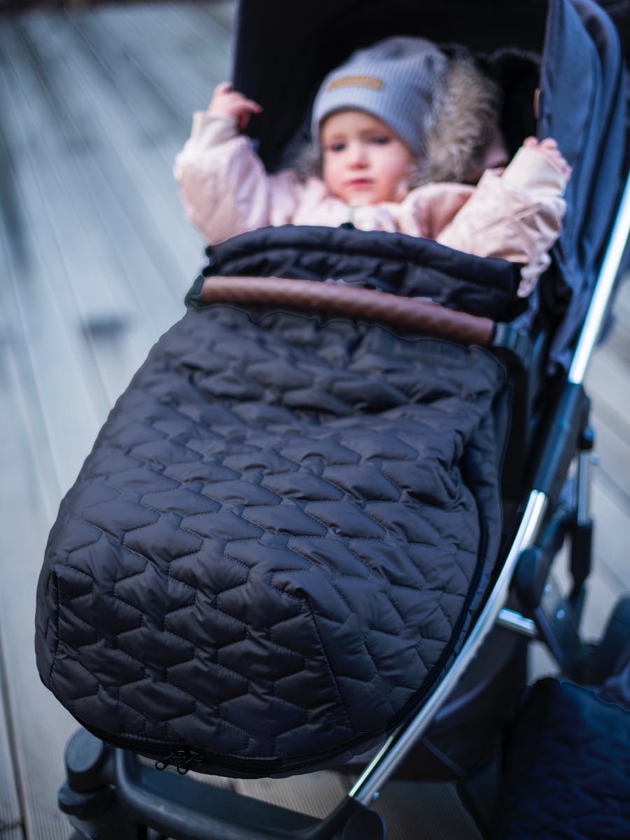 PINKIE Daunen Winterfußsack Superfine Black