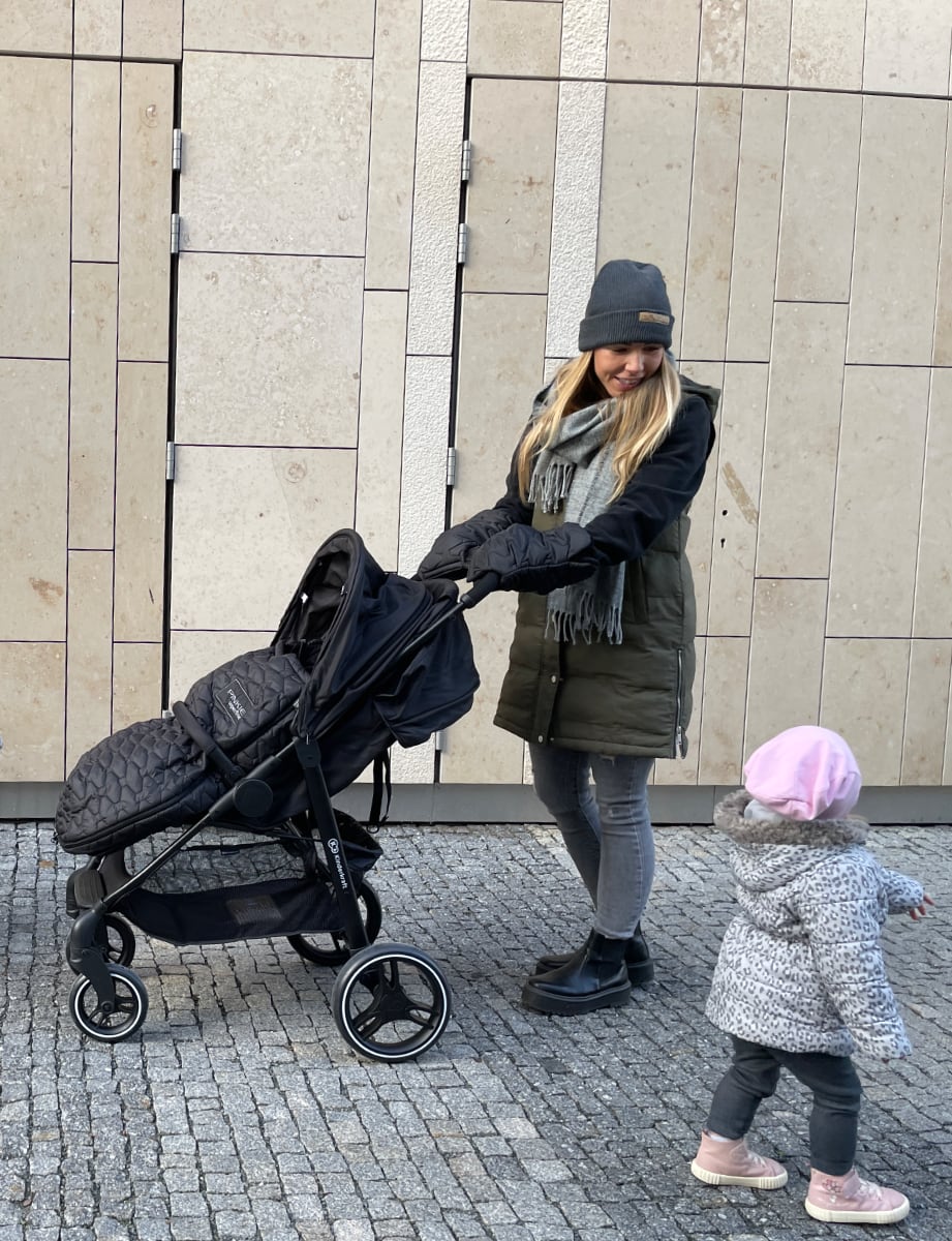 PINKIE Daunen Winterfußsack Superfine Black