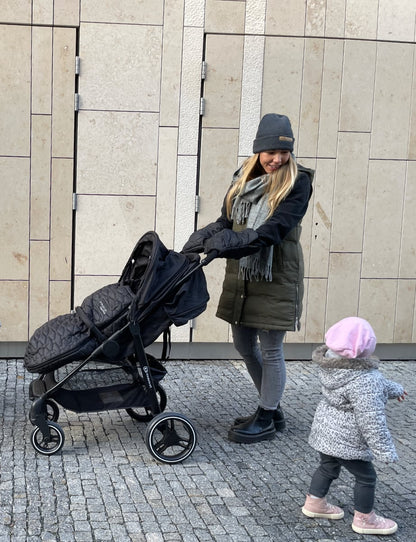 PINKIE Daunen Winterfußsack Superfine Black