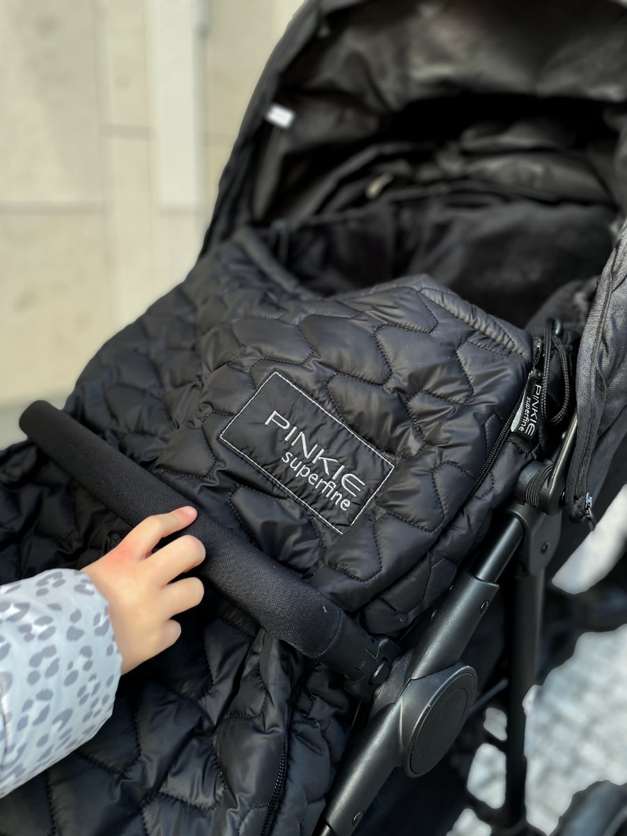 PINKIE Daunen Winterfußsack Superfine Black