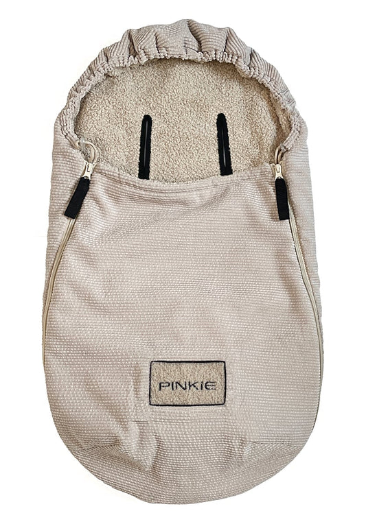 Fußsack  Pinkie Fur Teddy Cream 0-12 Monate