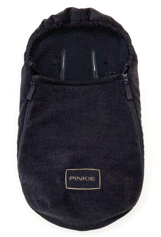 Fußsack  Pinkie Fur Teddy Black 0-12 Monate