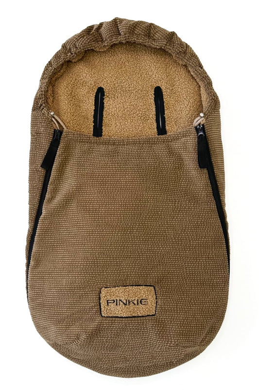 Fußsack Pinkie Fur Teddy Brown 0-12 Monate