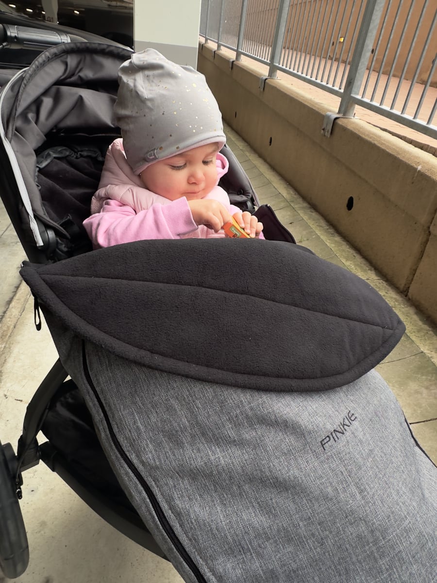 Warme Beindecke Pinkie Grey Melange