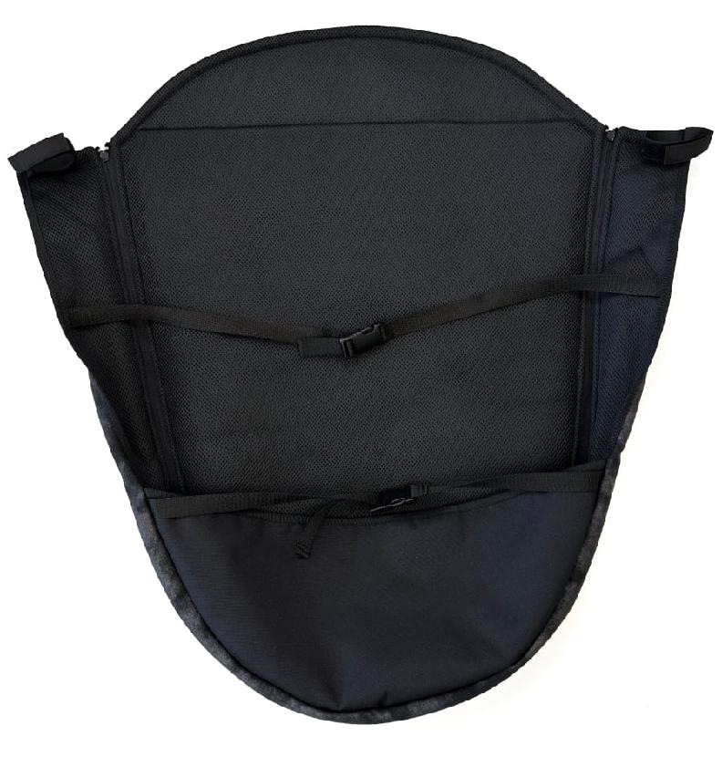 PINKIE Beindecke Faux Leather Black mit Funktionsschicht