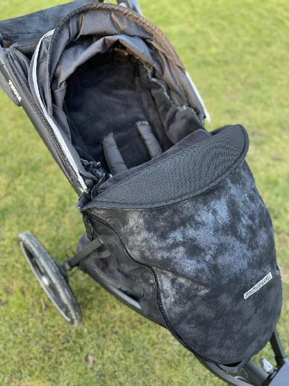 PINKIE Beindecke Faux Leather Black mit Funktionsschicht