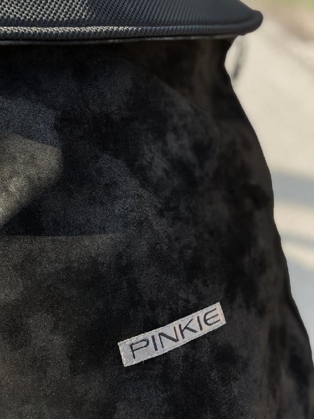 PINKIE Beindecke Faux Leather Black mit Funktionsschicht
