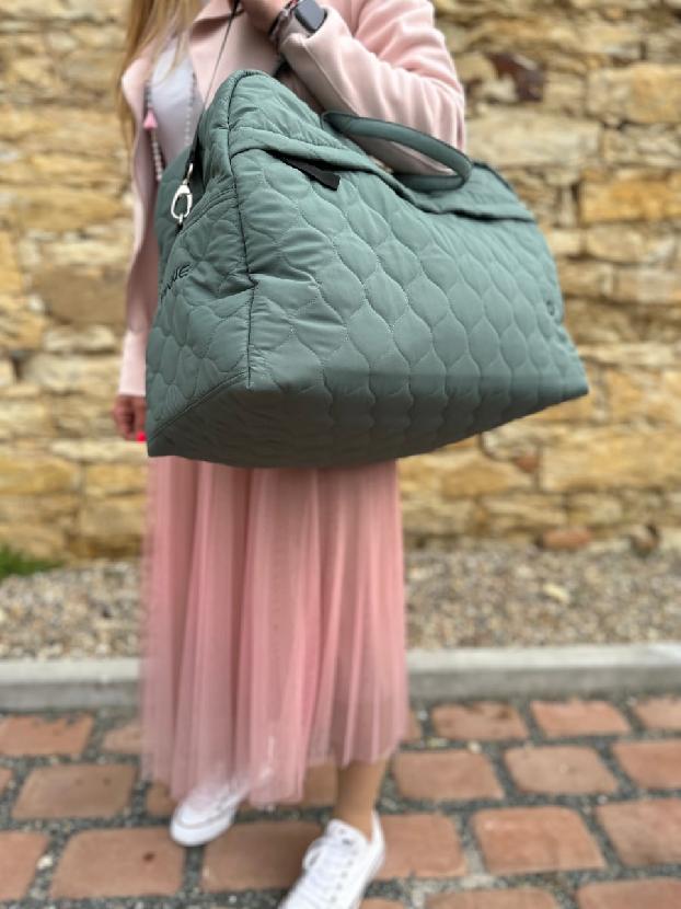 PINKIE Reisetasche Double Wave Green