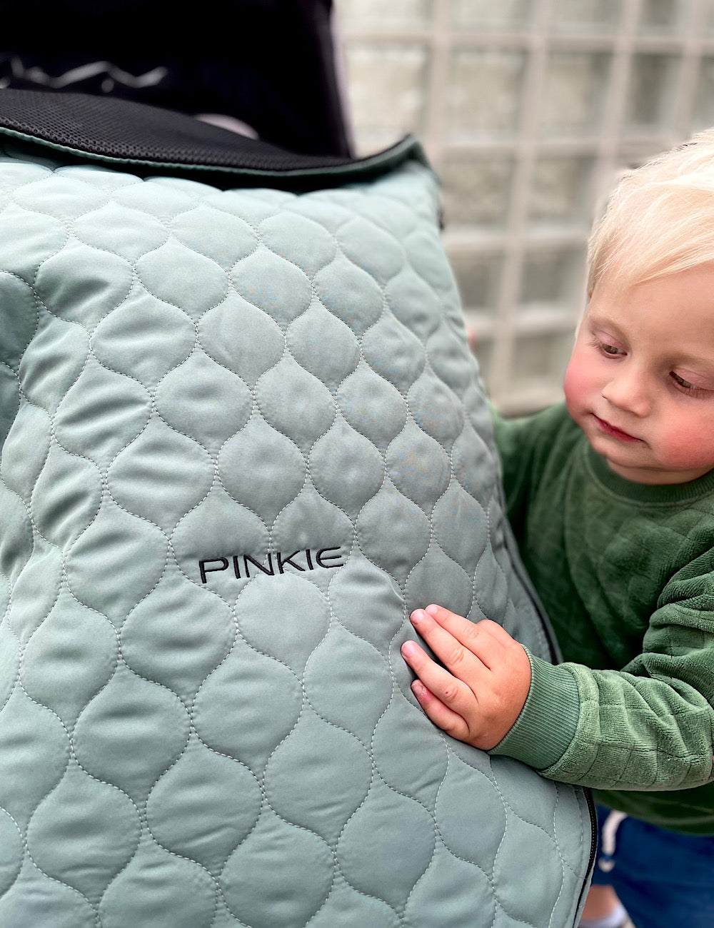 Beindecke Double Wave Green mit Funktionsschicht