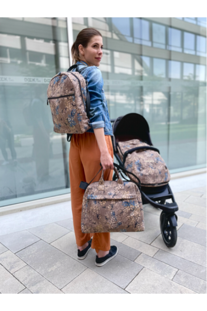 PINKIE Wickeltasche  Suede Japan Taupe II M