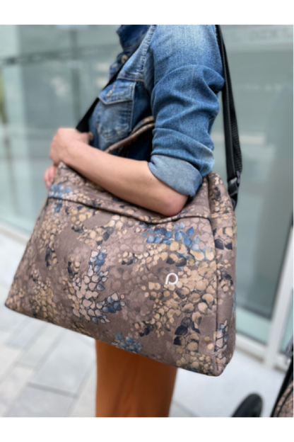PINKIE Wickeltasche  Suede Japan Taupe II M
