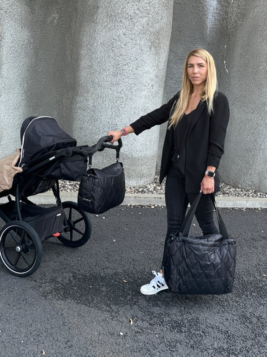 PINKIE Handtasche/Wickeltasche  Vee Black M