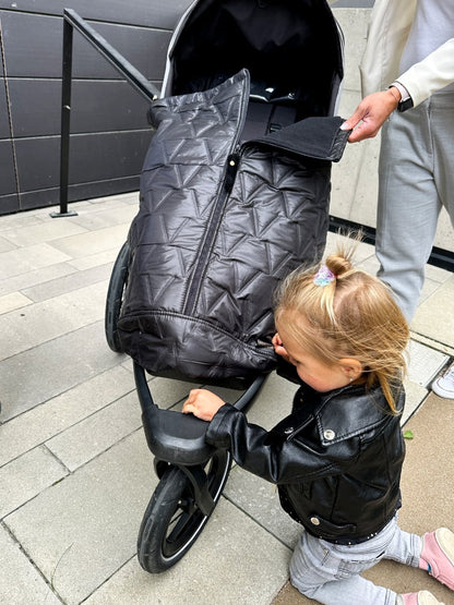 Mitwachsende Beindecke Pinkie Vee Black