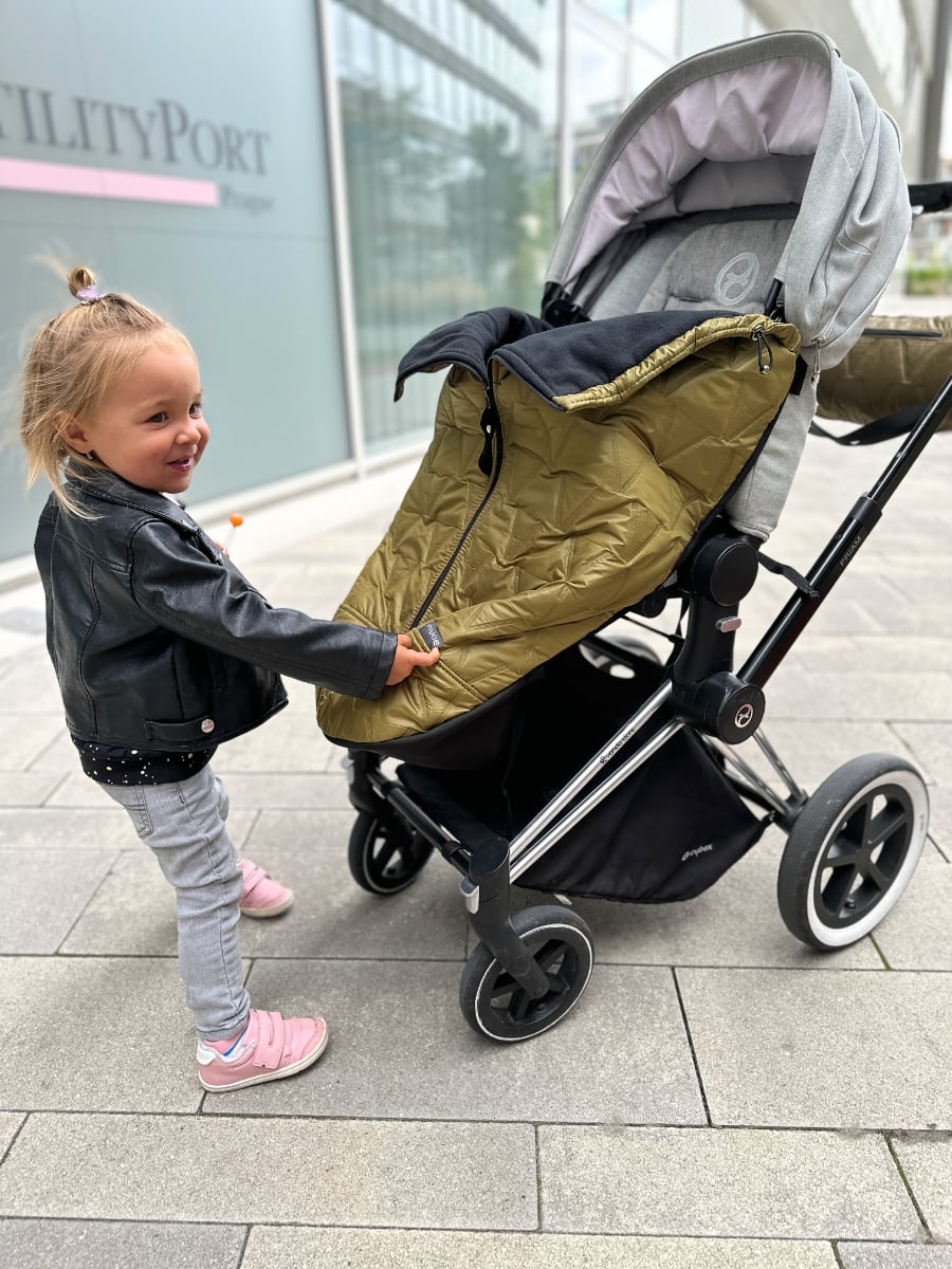 Mitwachsende Beindecke  Pinkie Vee Olive