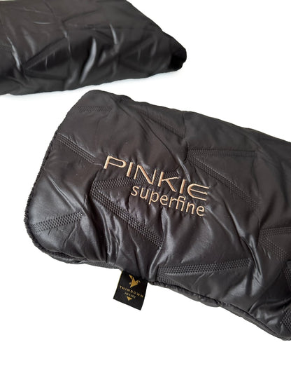PINKIE Daunen Kinderwagenhandschuhe Superfine Vee Black