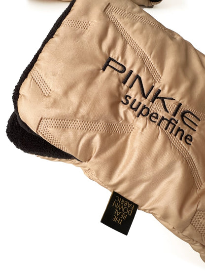 PINKIE Daunen Kinderwagenhandschuhe Superfine Vee Sand