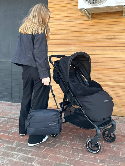 Warme zubindbare Decke Pinkie Softshell Black
