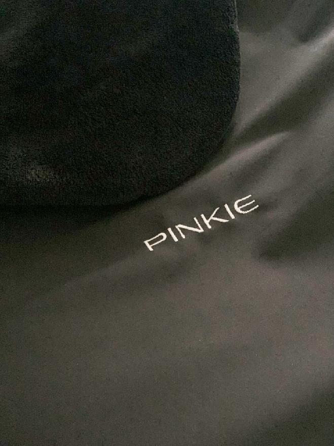 Warme zubindbare Decke Pinkie Softshell Black