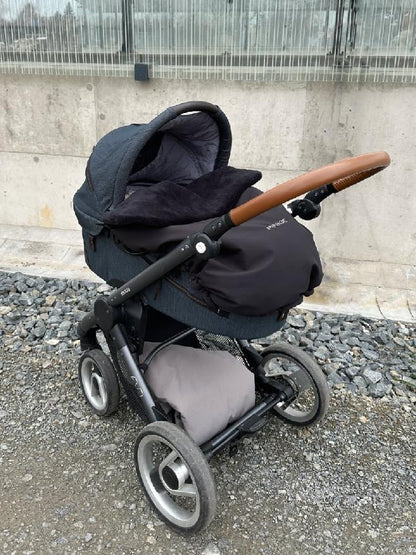 Warme zubindbare Decke Pinkie Softshell Black