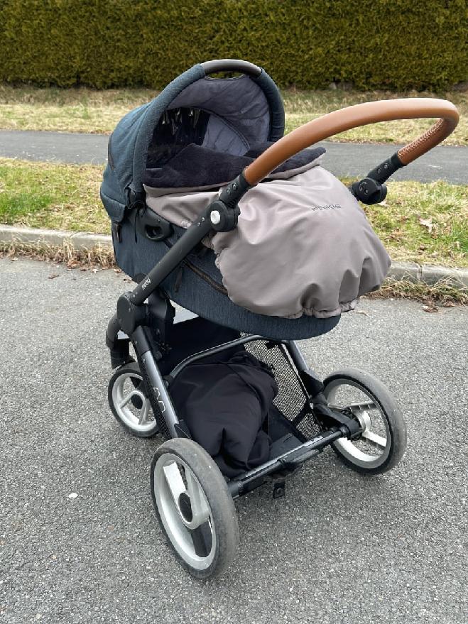 Warme zubindbare Decke Pinkie Softshell Grey