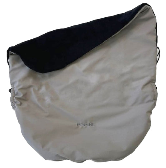 Warme zubindbare Decke Pinkie Softshell Grey