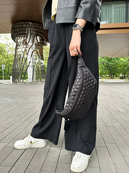 PINKIE Kleine Bauchtasche Big Comb Black